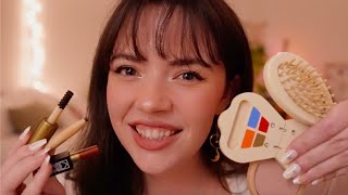 ASMR Wooden Makeup Personal Attention amp Pampering layered sounds gentle for sleep and anxiety [upl. by Odrick]