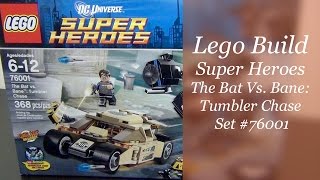 Lets Build  LEGO The Bat Vs Bane Tumbler Chase Set 76001 [upl. by Joash29]