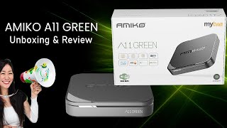 AMIKO A11 GREEN Unboxing amp Review [upl. by Niobe830]