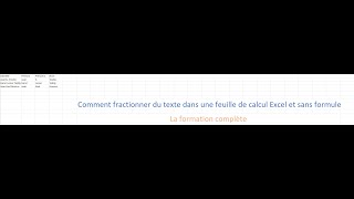 Comment fractionner du texte dans une feuille de calcul Excel et sans formule formation complète [upl. by Lord595]