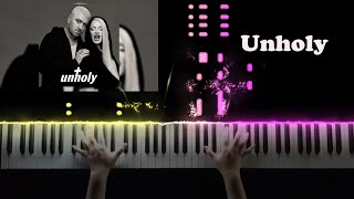 Unholy  Sam Smith ft Kim Petras Piano Cover Piano Beat Unholy [upl. by Geehan]