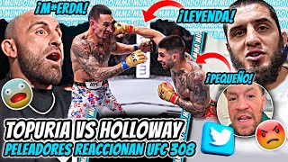 PELEADORES REACCIONAN a KO de Ilia Topuria vs Max Holloway UFC 308 Alexander Volkanovski PRÓXIMO [upl. by Buiron]