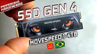 Mais um SSD GEN 4 para PC e PS5 no 1111 Movespeed Black Panther 1TB 7000 MBs estoque BR sem taxa [upl. by Wilen]