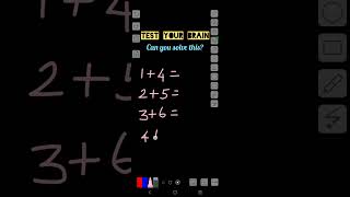 Can you solve this l IQ Test l Test your brain l braintest braingames brainchallenge [upl. by Nacul219]