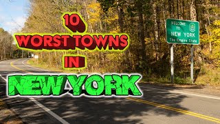 Top 10 WORST towns in New York State No need for sunscreen most the year [upl. by Lexerd]