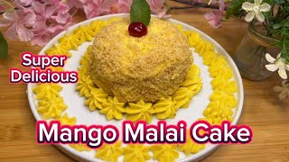 Mango Malai Cake 🥭  Soft Mango Cake Recipe  ਮੈਂਗੌ ਮਲਾਈ ਕੇਕ  Mango Cake  Masala Kitchen King [upl. by Stoddart216]