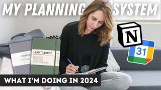 My Complete Planning System for 2024 The Perfect Mix of Digital  Paper [upl. by Serafina]