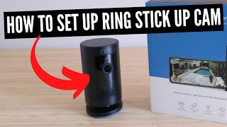 How To Set Up Ring Stick Up Cam Pro Battery Powered Cam [upl. by Atnuahsal]