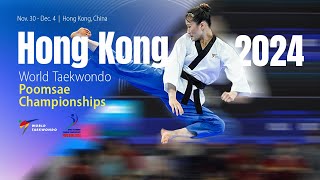 Day 4 Morning Court 4  Hong Kong 2024 World Taekwondo Poomsae Championships [upl. by Seth26]