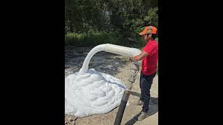 600 gallons per minute of foam cellularconcrete construction satisfying concrete [upl. by Khajeh]