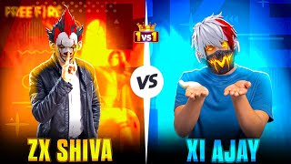 ZX SHIVA VS XI AJAY 👽🥶 1 VS 1 CHALLENGE COSTOM 🥵💀 NonstopGaming jiban777 akshya1122 [upl. by Shiroma]