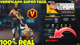 COMO PONER LA V DE VERIFICADO EN TU DESCRIPCIÓN DE FREE FIRE  SUPER FÁCIL Y RAPIDO 😱 [upl. by Saint138]