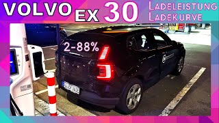 Volvo Ex 30 🔋  Ladeleistung und Ladekurve 📉 [upl. by Tnemelc750]