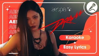 aespa 에스파  Drama Instrumental  Karaoke  Easy Lyrics [upl. by Aldarcie]