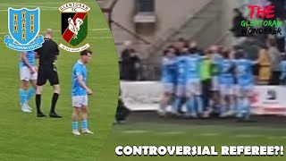 CONTROVERSIAL REFEREE DISSAPOINTING LOSS TO BALLYMENA  Ballymena vs Glentoran Matchday 7 [upl. by Lindsay]