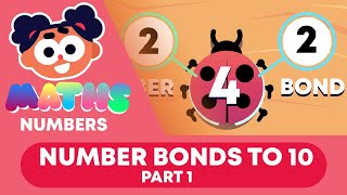 Number Bonds to 10 PART 1  Numbers  Maths  FuseSchool Kids [upl. by Bren668]