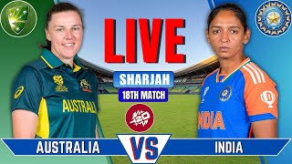 India vs Australia Women Live  Live Cricket Match Today  Womens T20 World Cup  IND vs AUS [upl. by Nairot]