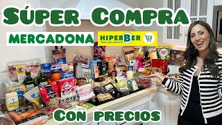 🛒COMPRAZA SEMANAL‼️MERCADONA  HIPERBER quotSÚPER NUEVOquot IDEAS DE COMIDAS Y CENASlepetitvlogs [upl. by Yelreveb]