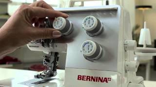 BERNINA overlockerserger L 220 first steps stitching preparation [upl. by Stanwin]