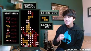 381000 Level 29 Start PB with ROLLING NES Tetris  dogplayingtetris [upl. by Putnem]