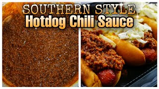 Southern Style Hot Dog Chili Sauce  Ray Macks Kitchen and Grill [upl. by Elgar]