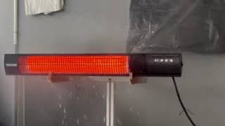 YESERLI Electric Patio Heater IP55 Waterproof Test [upl. by Idnerb466]