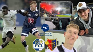 LAUTE AUSWÄRTSFANS  SPIELUNTERBRUCH 🔥🧨  Super League  FC LUZERN vs FC BASEL  Stadionvlog [upl. by Sitnalta]