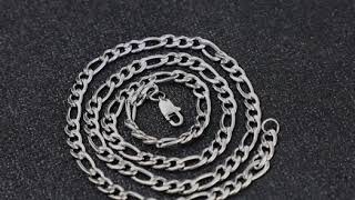 Helloice 5mm Stainless Steel Figaro Chain [upl. by Nahsab]