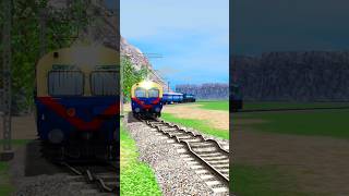 TRAINS VS SPEEDBUMP TRACKS 😱 train shorts [upl. by Doroteya]