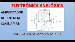 2 Diseño de un Amplificador de potencia clase A y AB [upl. by Menell]