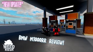 NEW UPDATE BMW M1000RR Review  Motorush  Roblox [upl. by Nyleve]