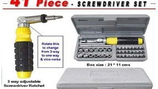 41 Pcs Tool Kit Screwdriver Set 41PCTK [upl. by Ardiedal]