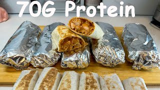 Meal Prep Burritos for the Freezer High Protein and Low Calorie [upl. by Essyle]