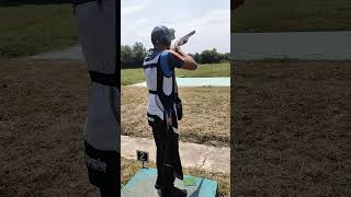 ISSF SKEET SHOOTING  SHOTGUN SHOOTING SPORTS sports trending clayshooting ytshorts [upl. by Shanna]