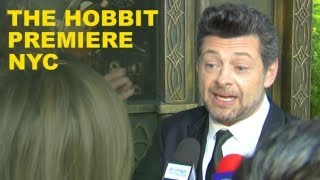 The Hobbit Premiere 2012  Andy Serkis amp Dwarves Interview  Beyond The Trailer [upl. by Aley]