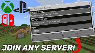 How to Join Any Server on Minecraft PS4XBOXPS5 [upl. by Cirek]