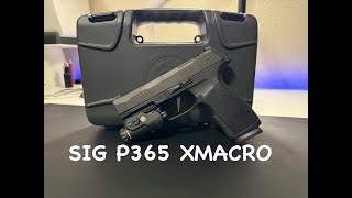 Sig Sauer P365 XMACRO Unboxing  Foxtrot 2r install [upl. by Schlosser]