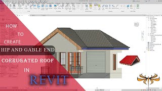 How To Create Roof In Revit Part 2 Gable roof [upl. by Yornoc]