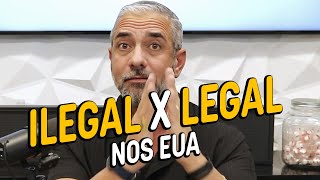 Diferença de estar legal e ilegal nos EUA [upl. by Irrac]