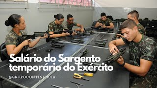 Salário do Sargento temporário do Exército [upl. by Noired482]