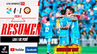 SPORTING CRISTAL GOLEA SIN DIFICULTAD AL CHANKAS FC Y LÍDER MOMENTÁNEO EN LA FECHA 4 CON HAT TRICK [upl. by Earej]