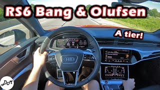 2021 Audi RS6 Avant – Bang amp Olufsen Sound System Review [upl. by Ahsilem]