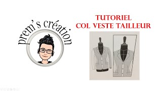 Tuto 7  col veste tailleur [upl. by Aderf]