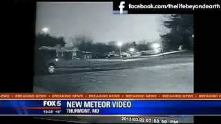 BREAKING NEWS MARCH 22 2013 HUGE METEOR SHOOTS ACROSS THE EAST COAST RAW FOOTAGE [upl. by Leunamesoj528]