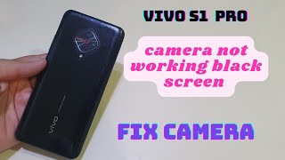 Vivo S1 pro Camera Not Working  Vivo Black Screen camera [upl. by Llednohs285]