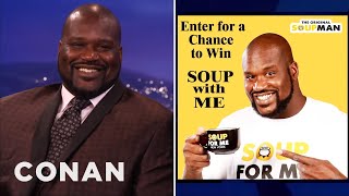 Shaquille O’Neal’s Many Many MANY Endorsements  CONAN on TBS [upl. by Nnylarat]