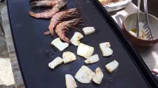 Plancha gambas et blanc dencornet [upl. by Rahel]