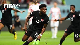 Alphonso Davies Scores Canadas First FIFA World Cup Goal [upl. by Minna343]