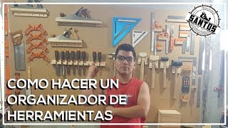 como hacer un ORGANIZADOR DE HERRAMIENTAS DE PARED [upl. by Claudian461]