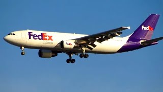 Descent of FedEx Airbus A300F4600 Jet to John Wayne Airport SNA III [upl. by Eletnahs]